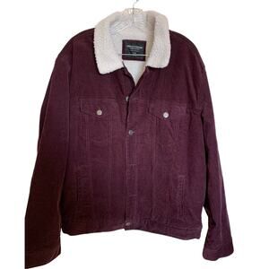 Corduroy and Sherpa jacket by sunrise kingdom size XL womens